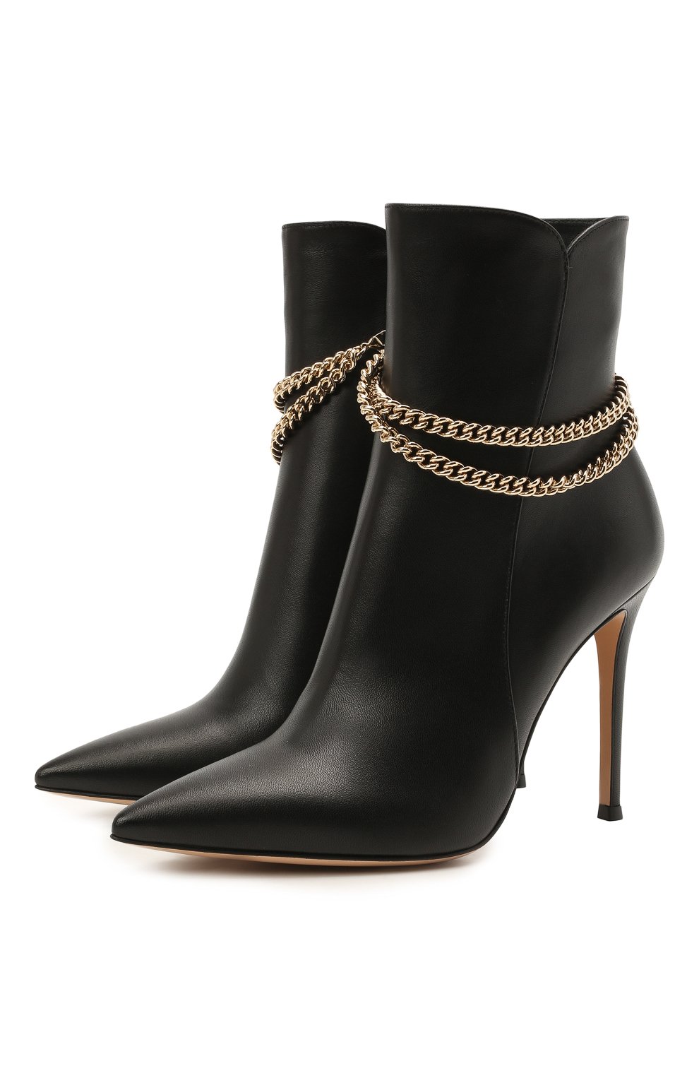 Кожаные ботильоны GIANVITO ROSSI, арт. G73212.15RIC.NAPNER0, фото 1