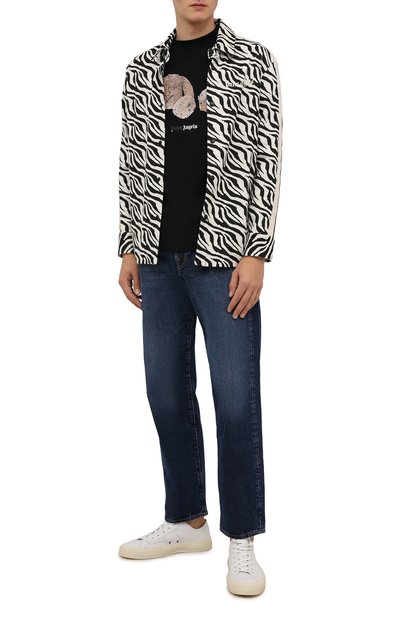 Хлопковая футболка PALM ANGELS, арт. PMAA001F21JER0271060, фото 2