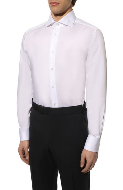 Хлопковая сорочка ZEGNA, арт. 301222/9MS0BA, фото 3