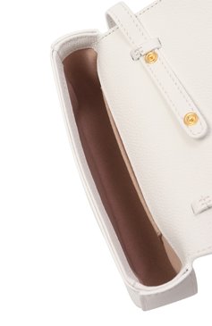 Женская сумка b-buzz mini BALMAIN белого цвета, арт. EN1DG811/LP0S | Фото 5 (Материал сплава: Проставлено; Ремень/цепочка: На ремешке; Драгоценные камни: Проставлено; Материал: Натуральная кожа; Размер: mini)