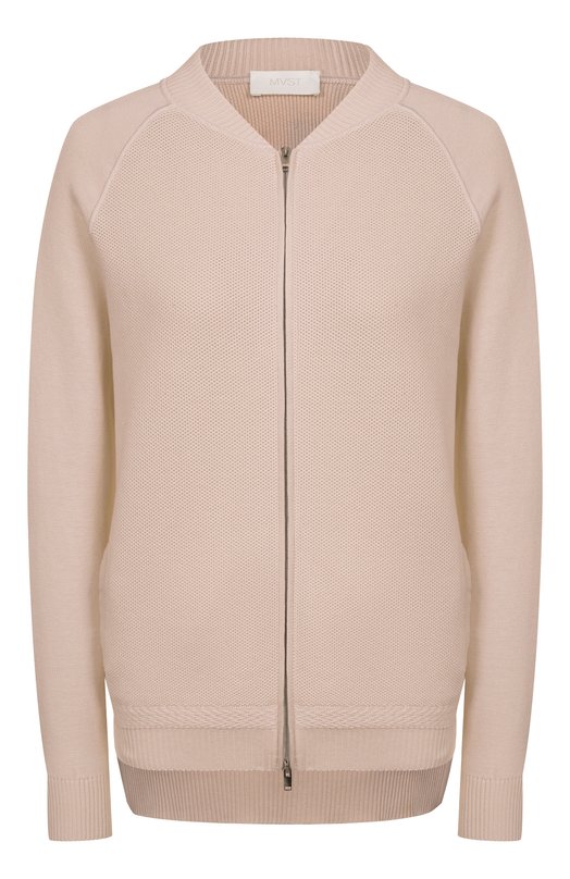 Кардиган из шелка и хлопка MVST WS61-608MU Бежевый WS61-608MU