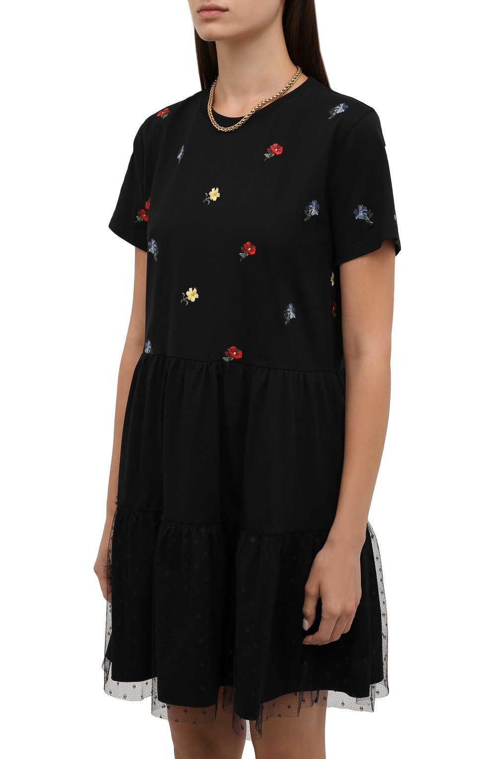 Хлопковое платье REDVALENTINO, арт. WR3MJ07J/61L, фото 3