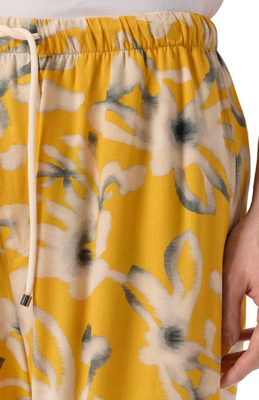 Шорты из вискозы Laneus S6LAMASH096 Жёлтый  S6LAMASH096 Фото 5