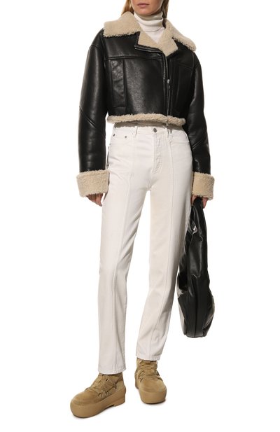 Джинсы DRIES VAN NOTEN белого цвета по цене 48100 руб., арт. 222-012413-5421, фото 2 Джинсы DRIES VAN NOTEN, арт. 222-012413-5421, фото 2