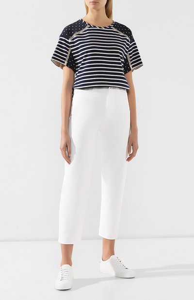 Хлопковая футболка ERMANNO ERMANNO SCERVINO, арт. 44 T TS04 JRI, фото 2
