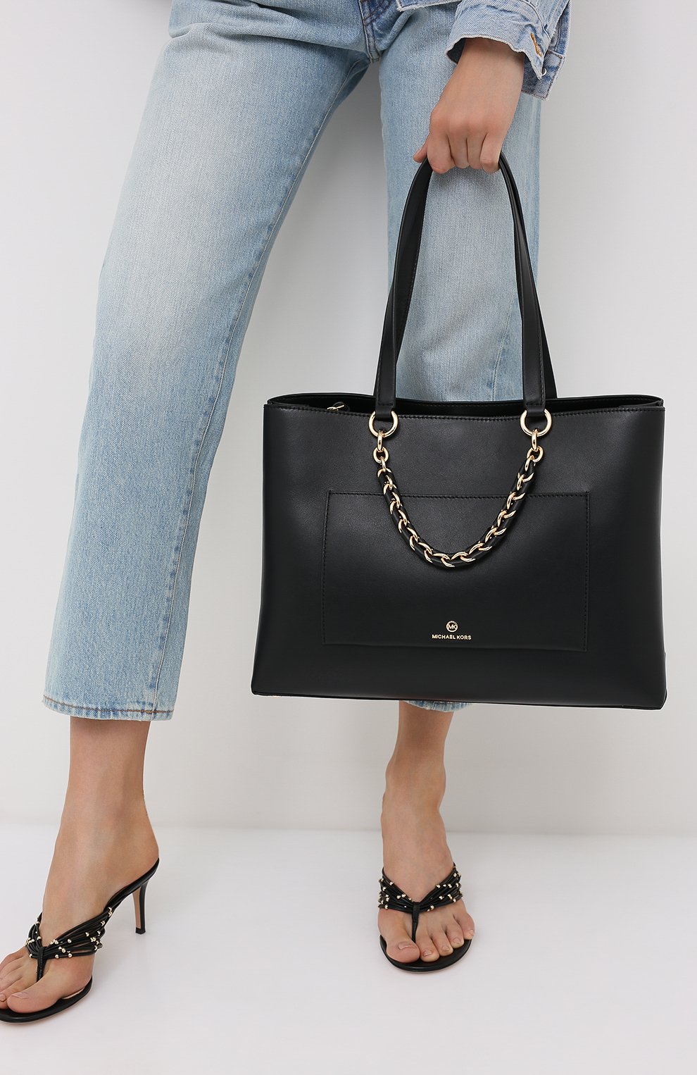 Сумка cece MICHAEL MICHAEL KORS черного цвета по цене 58000 руб., арт. 30S0G0ET2L, фото 2 Сумка cece MICHAEL MICHAEL KORS, арт. 30S0G0ET2L, фото 2