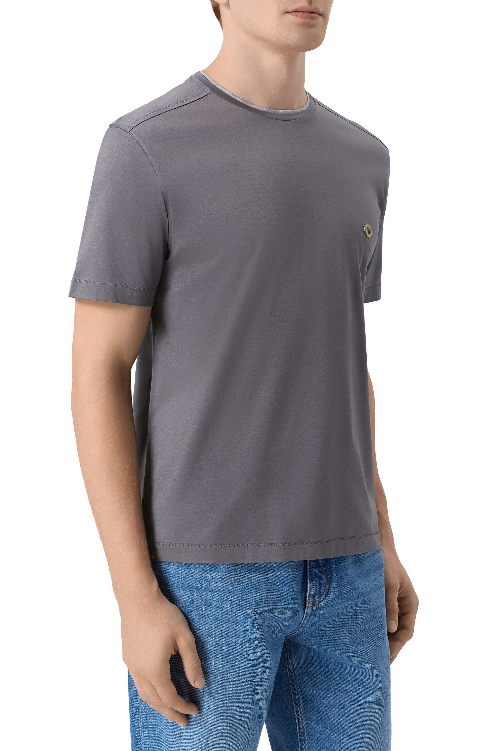 Хлопковая футболка STEFANO RICCI, арт. MNH6105000/TE0001, фото 3