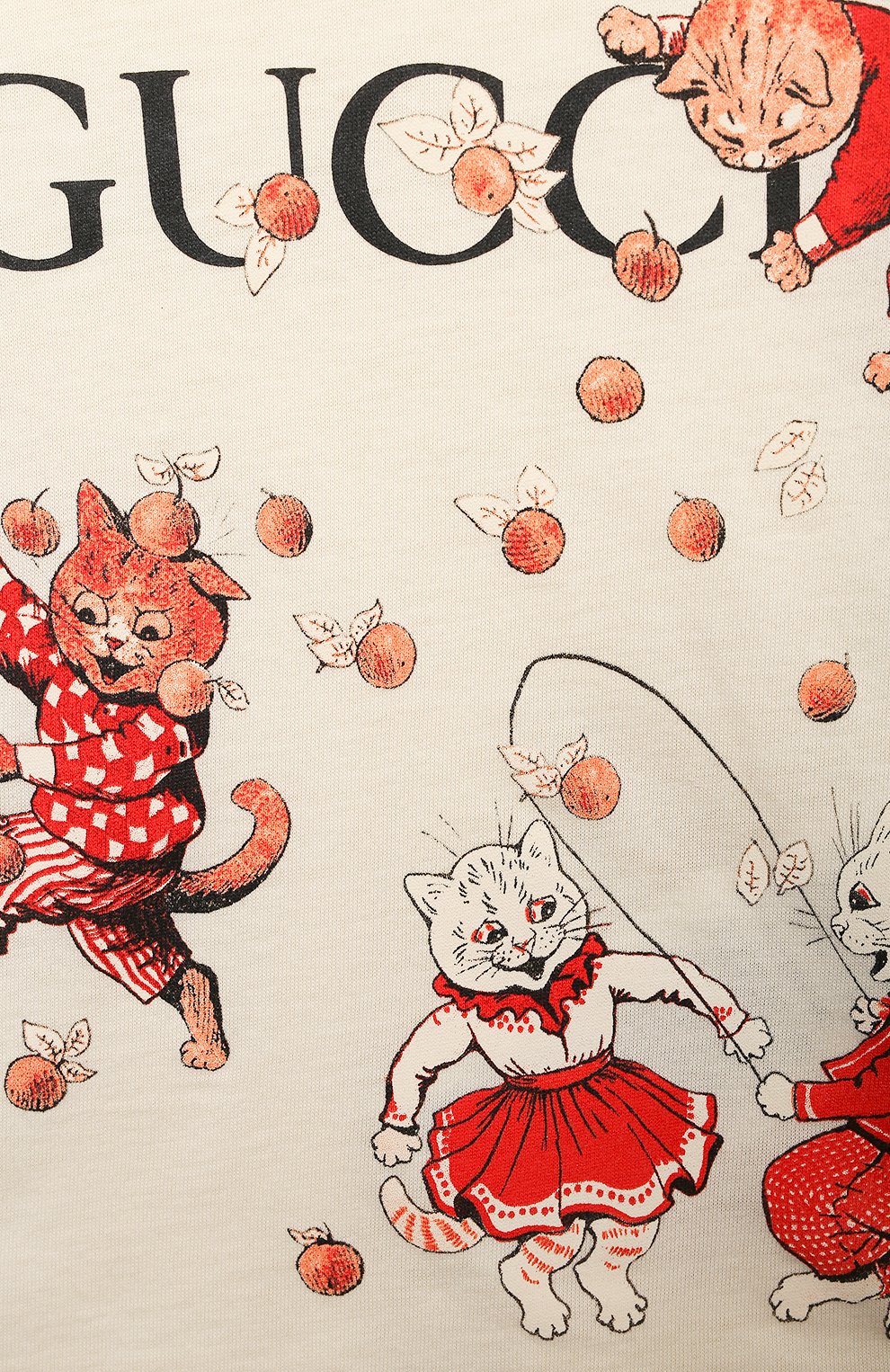 Хлопковая футболка GUCCI, арт. 555675/XJD2N/9-12M, фото 3