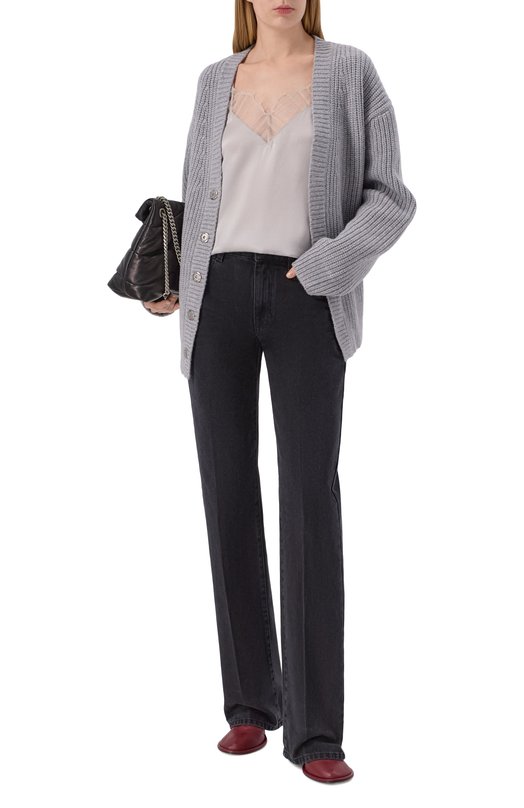 Кардиган из шерсти и кашемира Nanushka VARTEN Серый  VARTEN Фото 2