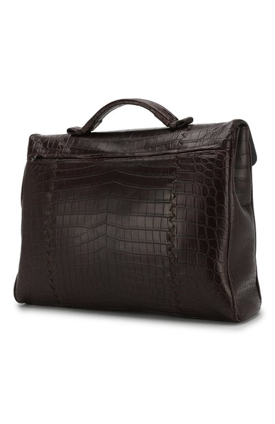 Портфель из кожи крокодила BOTTEGA VENETA, арт. 113095/V4250/CNIL, фото 3