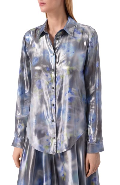 Рубашка DIESEL серебряного цвета по цене 43200 руб., арт. A21248/0DMBP, фото 3 Рубашка DIESEL, арт. A21248/0DMBP, фото 3