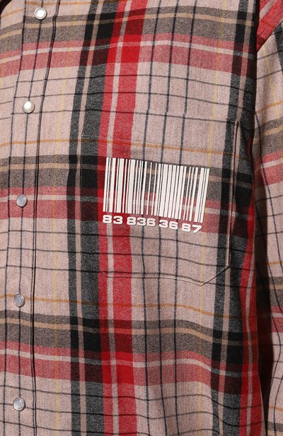 Рубашка из шерсти и хлопка VTMNTS, арт. VL14SH750S/5037, фото 5