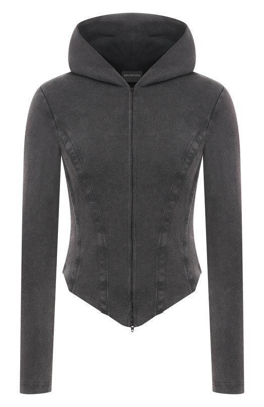 Хлопковая толстовка Balenciaga 850441/TTVF6 Чёрный 850441/TTVF6