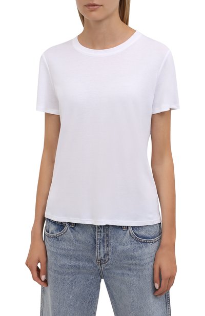 Хлопковая футболка THE ROW белого цвета по цене 42850 руб., арт. 852F911, фото 3 Хлопковая футболка THE ROW, арт. 852F911, фото 3