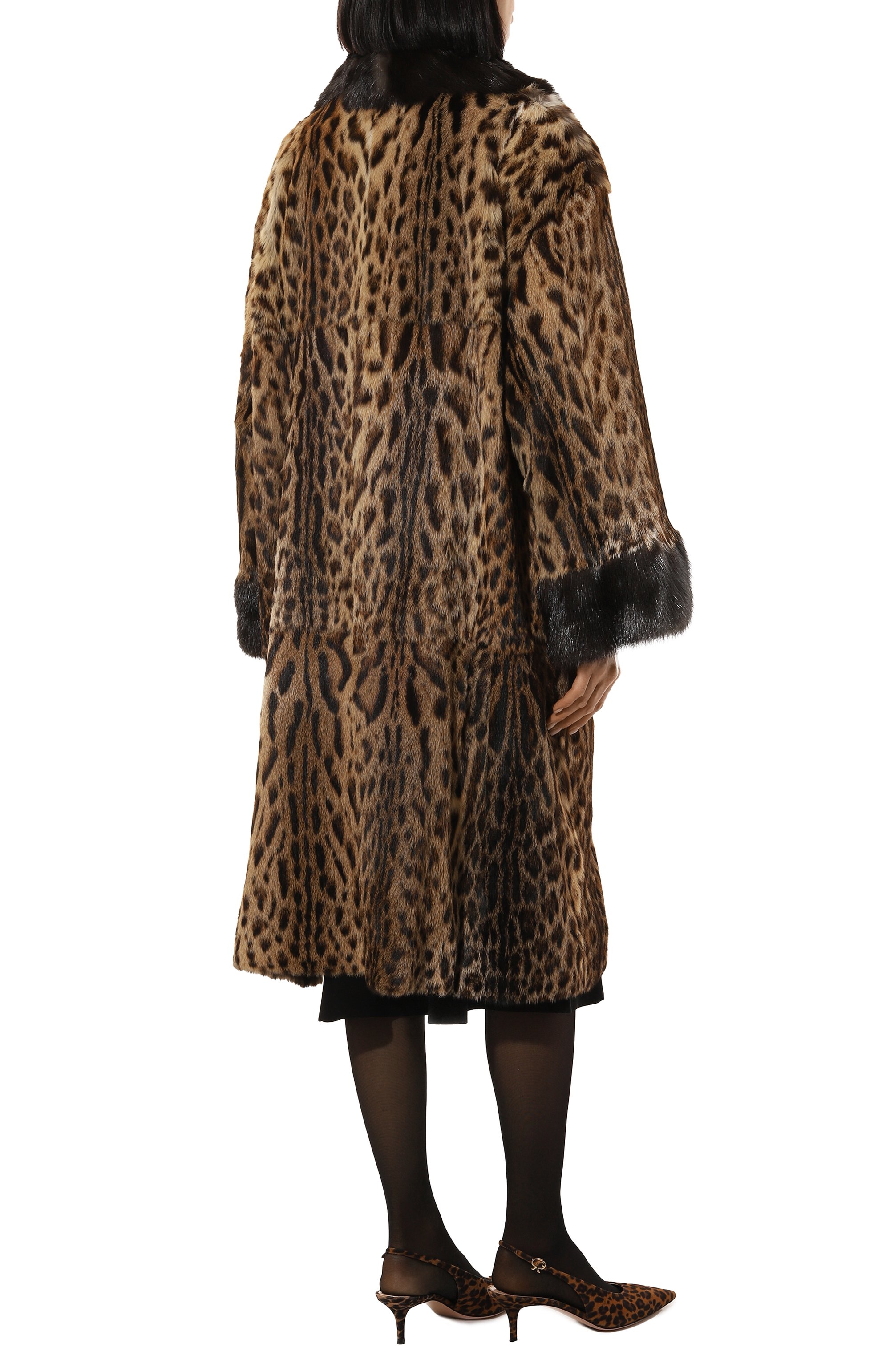 Шуба из меха оцелота и соболя SABLEFUR, арт. 72211-sb-02, фото 4