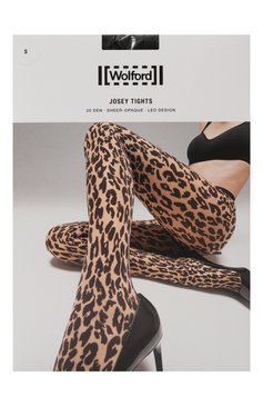 Женские капроновые колготки WOLFORD черного цвета, арт. 14901 | Фото 1 (Материал внешний: Синтетический материал; Материал сплава: Проставлено; Нос: Не проставлено)