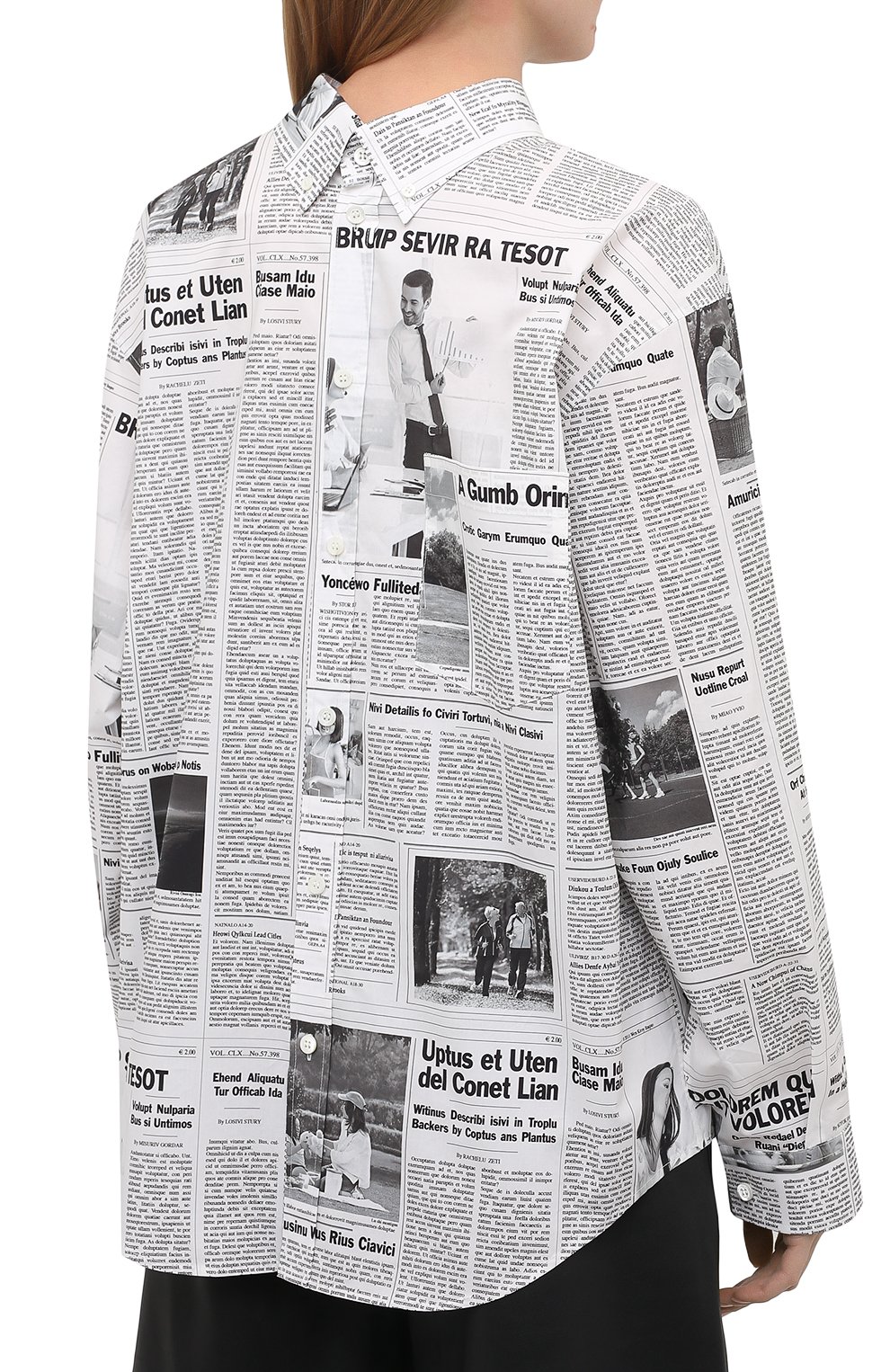 Хлопковая рубашка BALENCIAGA, арт. 642302/TJLJ2, фото 4