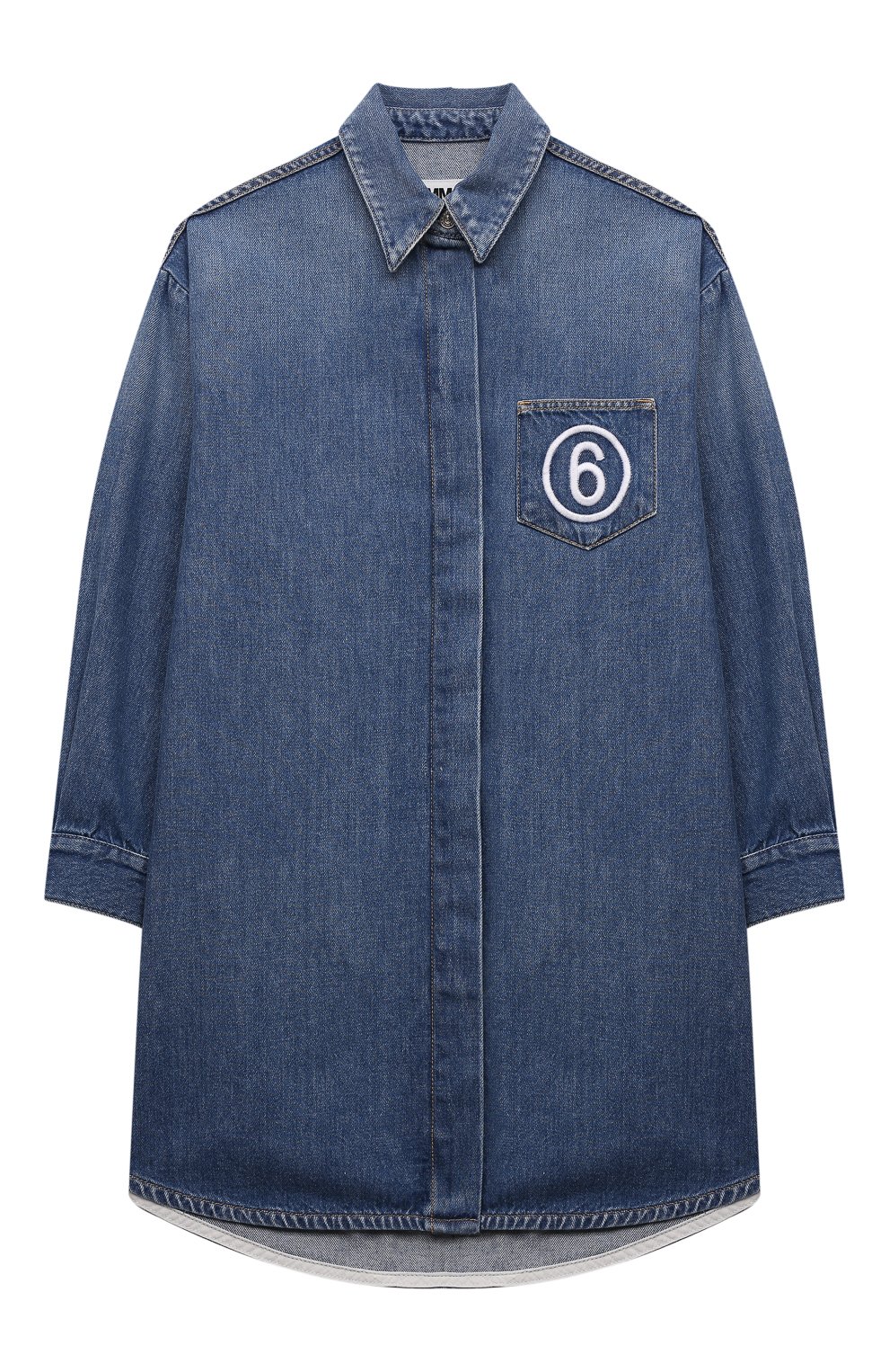 Хлопковое платье-рубашка MM6, арт. M60055-MM017, фото 1