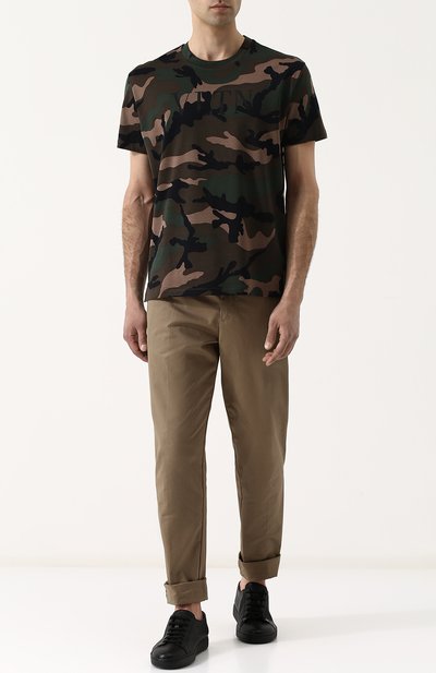 Хлопковая футболка с камуфляжным принтом VALENTINO, арт. QV3MG12V3M0, фото 2