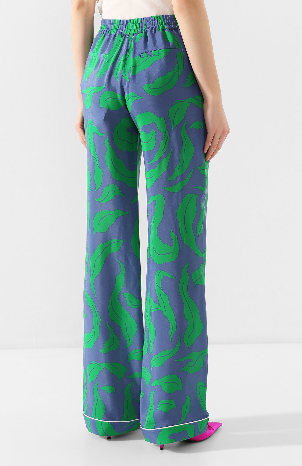 Брюки из смеси вискозы и шелка OFF-WHITE, арт. 0WCA082R20H150903040, фото 4