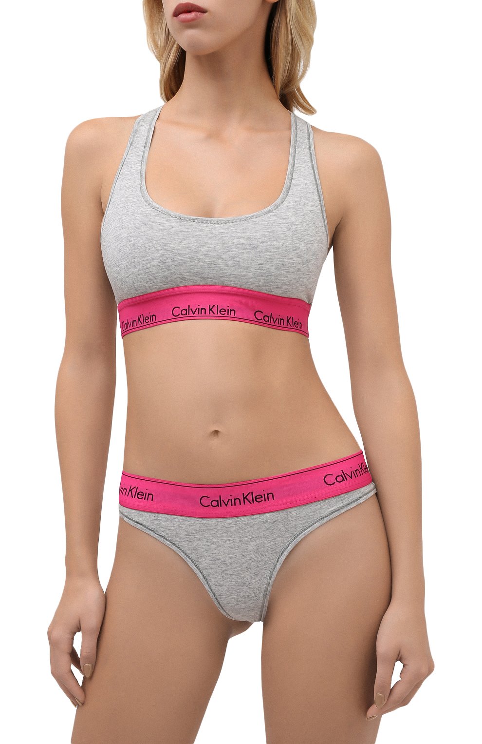 Трусы-стринги CALVIN KLEIN серого цвета по цене 2730 руб., арт. F3786E, фото 2 Трусы-стринги CALVIN KLEIN, арт. F3786E, фото 2