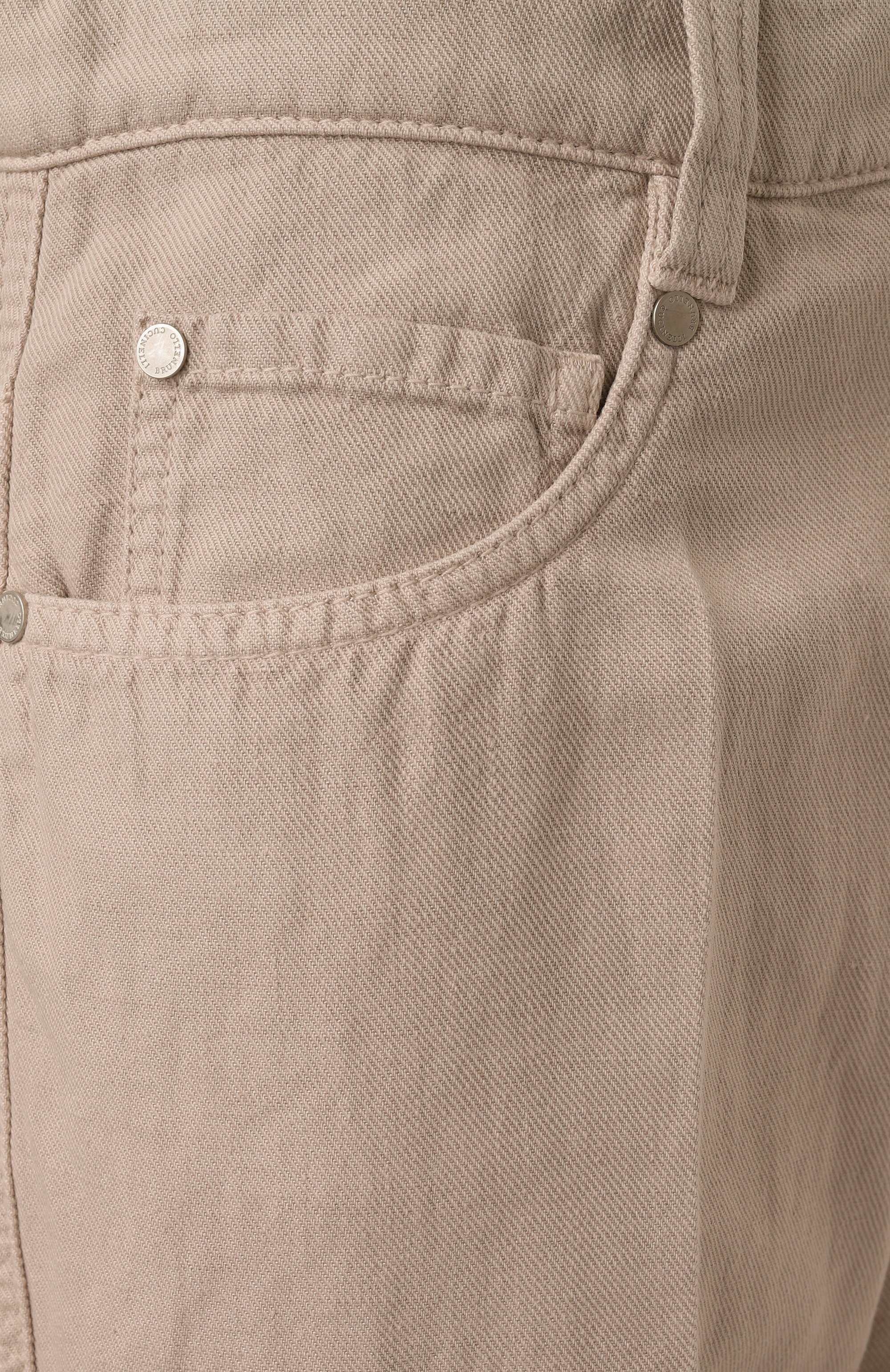 Брюки из хлопка и льна BRUNELLO CUCINELLI, арт. ML996P5992, фото 6