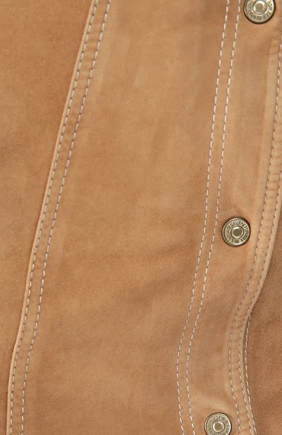 Замшевая мини-юбка на заклепках 7 FOR ALL MANKIND, арт. SY3T500TA, фото 5