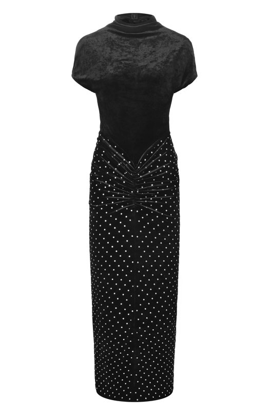 Бархатное платье Alaia AA9R2896X094C Чёрный AA9R2896X094C