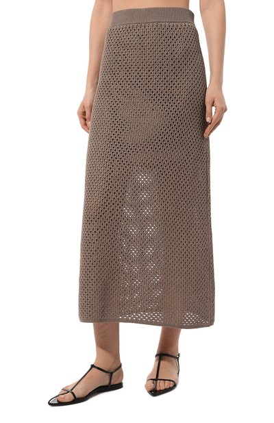 Хлопковая юбка BRUNELLO CUCINELLI, арт. M7876B1345, фото 3