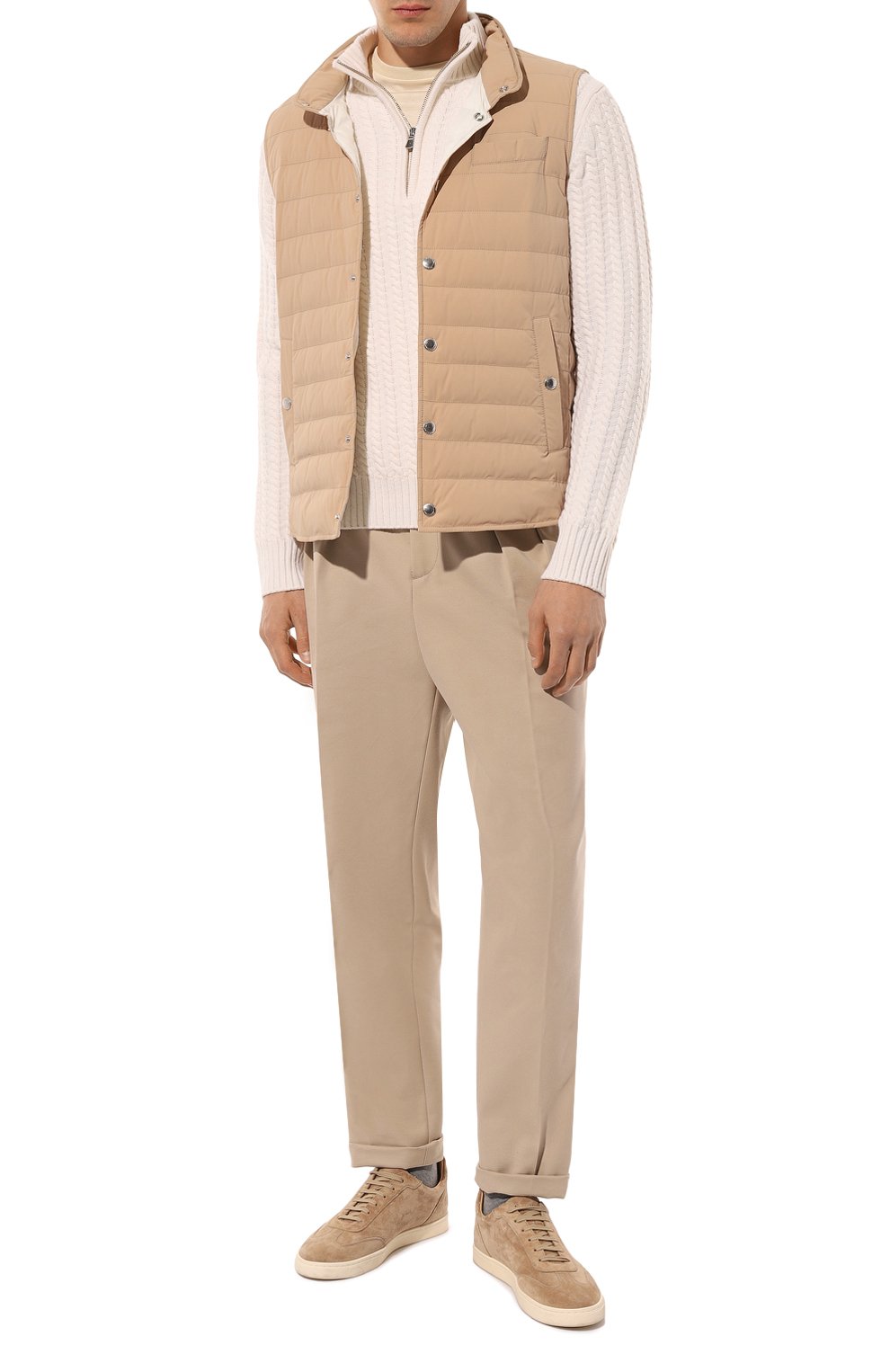 Брюки из хлопка и шерсти BRUNELLO CUCINELLI, арт. ME262M5030, фото 2