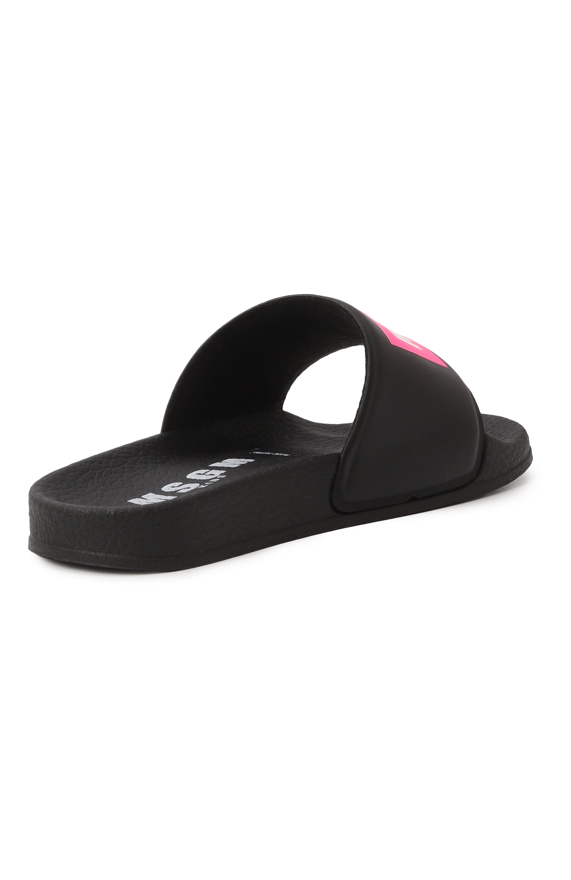 Шлепанцы MSGM KIDS черного цвета по цене 6995 руб., арт. 79857/VAR2/24-27, фото 3 Шлепанцы MSGM KIDS, арт. 79857/VAR2/24-27, фото 3