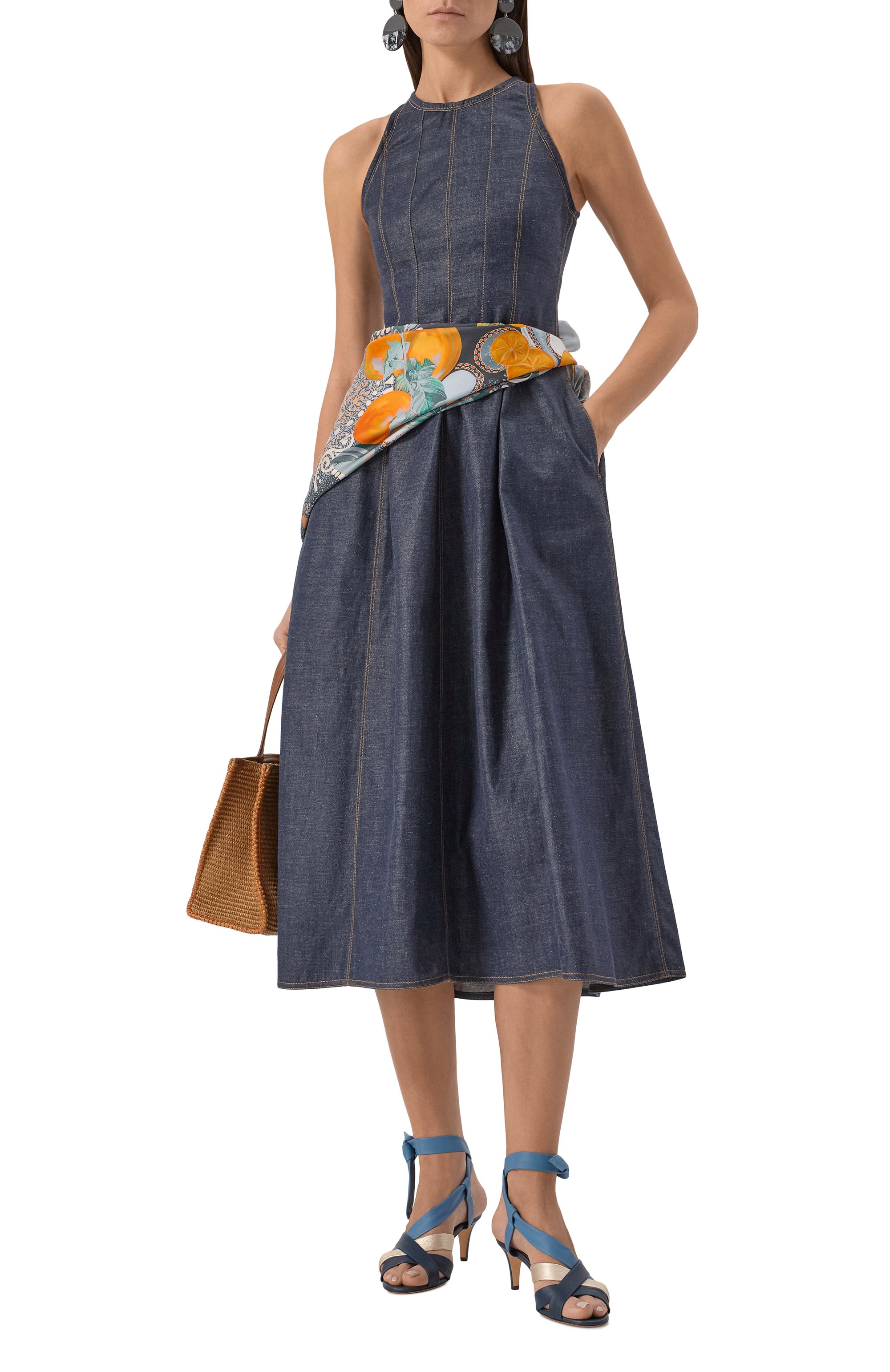 Кожаные босоножки aida LORO PIANA, арт. FAL0498, фото 2