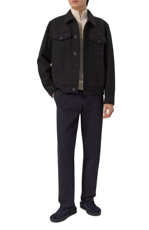 Замшевые ботинки Giorgio Armani GM002941/AF24776 Синий  GM002941/AF24776 Фото 2