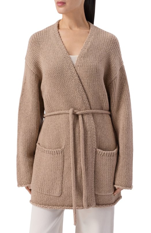 Кашемировый кардиган 12 STOREEZ 136607 Бежевый  136607 Фото 3