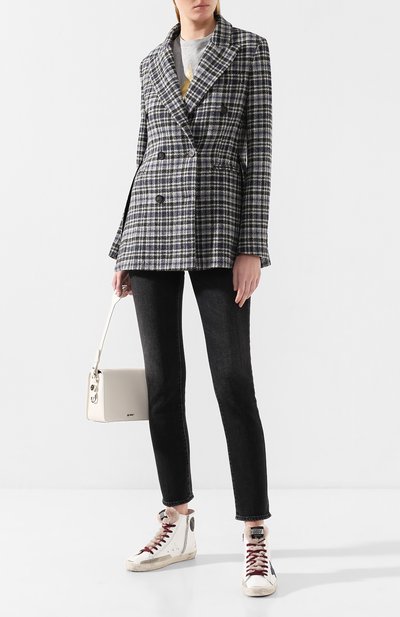Шерстяной жакет GOLDEN GOOSE DELUXE BRAND черного цвета по цене 69950 руб., арт. G35WP192.A3, фото 2 Шерстяной жакет GOLDEN GOOSE DELUXE BRAND, арт. G35WP192.A3, фото 2