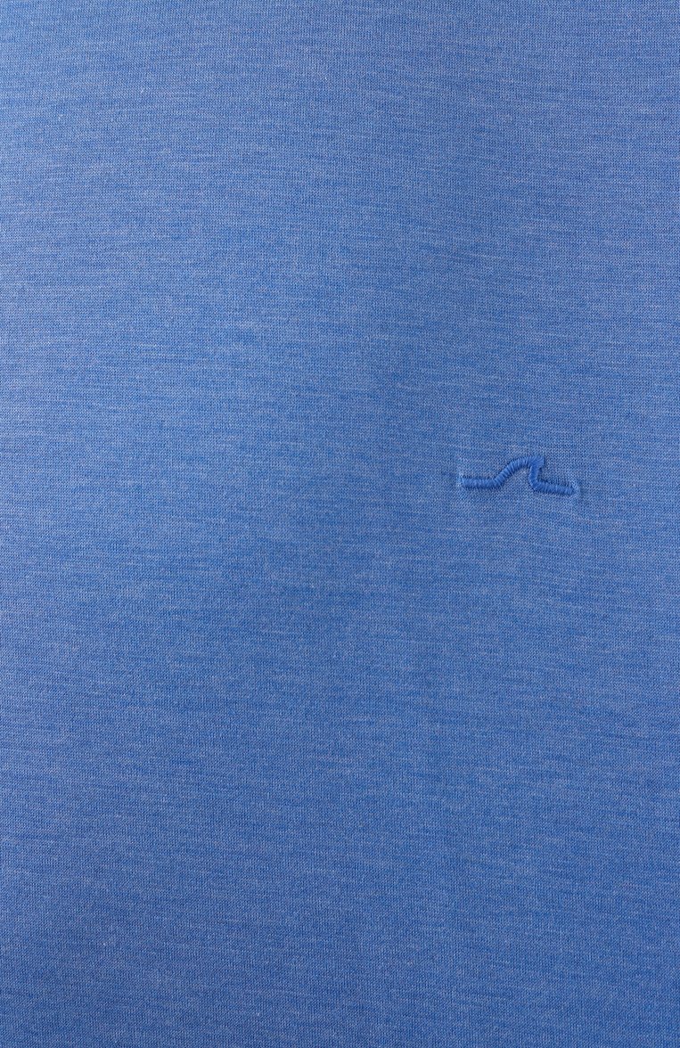 Мужская хлопковая футболка PAUL&SHARK синего цвета, арт. 25411015/4XL | Фото 6 (Рукава: Короткие; Длина (для топов): Удлиненные; Материал внешний: Хлопок; Принт: Без принта; Стили: Кэжуэл; Мужское Кросс-КТ: Футболка-одежда; Кросс-КТ: Джерси)