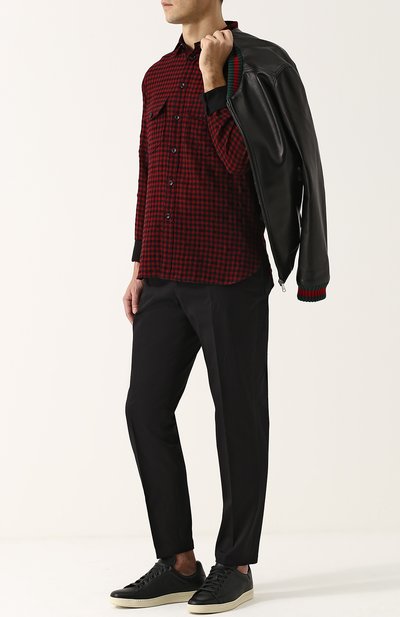 Шерстяная рубашка в клетку GUCCI, арт. 479173/Z409C, фото 2
