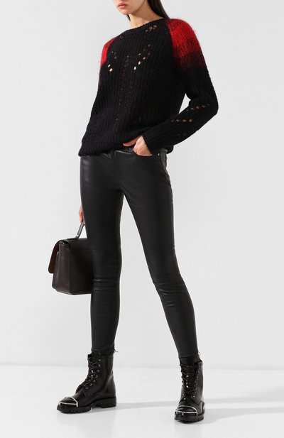 Кожаные брюки-скинни IRO черного цвета по цене 118000 руб., арт. 00PWF23ZASLIM, фото 2 Кожаные брюки-скинни IRO, арт. 00PWF23ZASLIM, фото 2