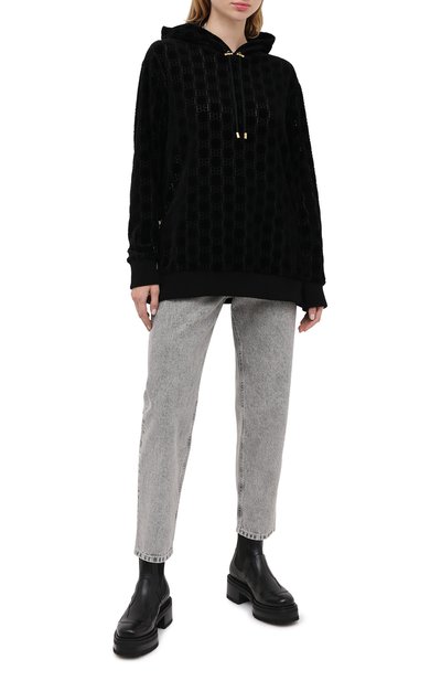 Хлопковое худи BALMAIN, арт. UF13892/I500, фото 2