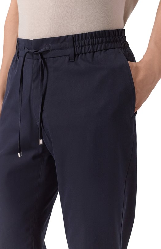 Брюки из хлопка и шелка Zilli CP201CM010790043U Синий  CP201CM010790043U Фото 5