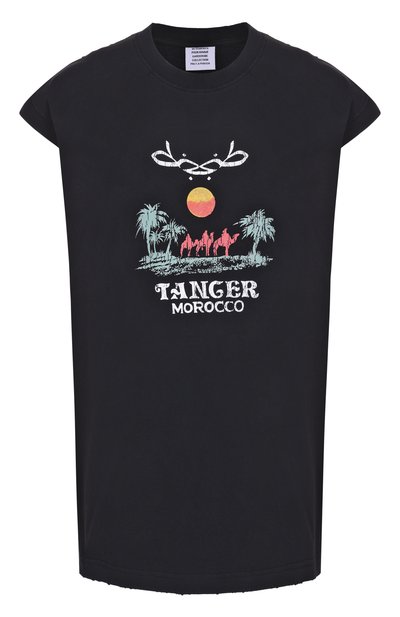 Женская хлопковая майка VETEMENTS, арт. ME76TR261B/1200 LIGHT JERSEY