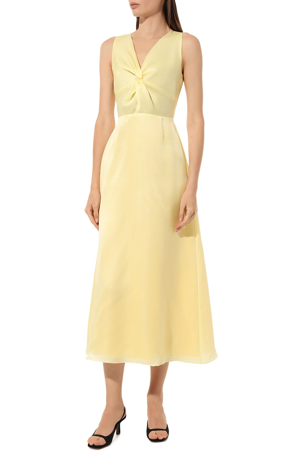 Шелковое платье OLOLOL желтого цвета по цене 89000 руб., арт. OLD130/1013.802/S23, фото 3 Шелковое платье OLOLOL, арт. OLD130/1013.802/S23, фото 3