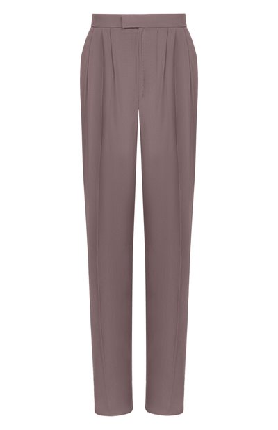 Женские шелковые брюки SAINT LAURENT, арт. 856580/Y6J78