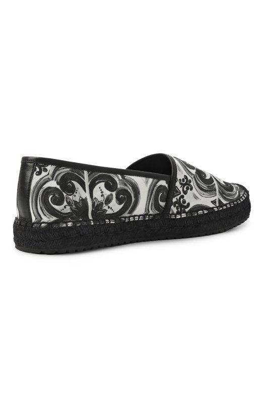 Текстильные эспадрильи Dolce & Gabbana A50730/AD506 Чёрно-белый  A50730/AD506 Фото 5