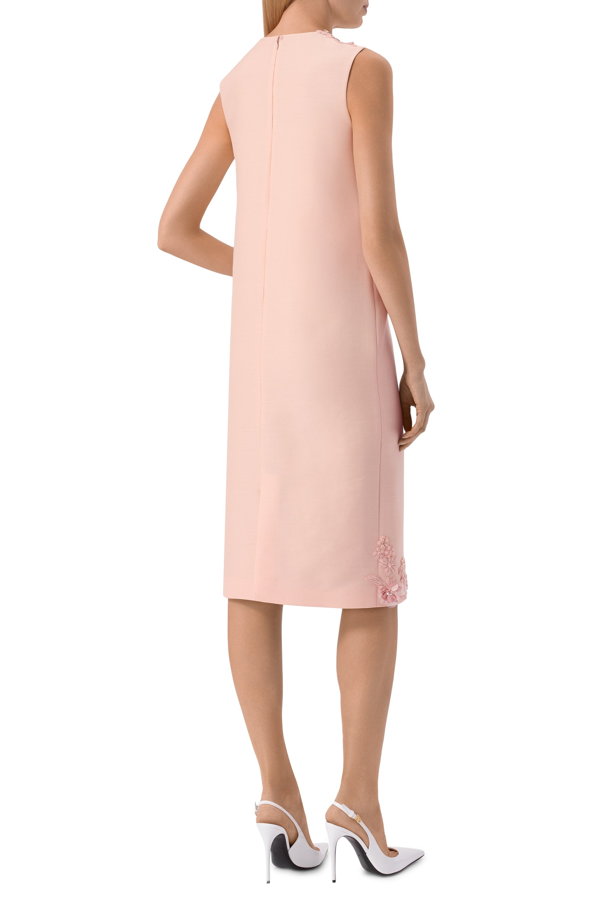 Платье из шерсти и шелка MVST, арт. M26.2PW.D019/F091 SATIN SILK W00L, фото 3