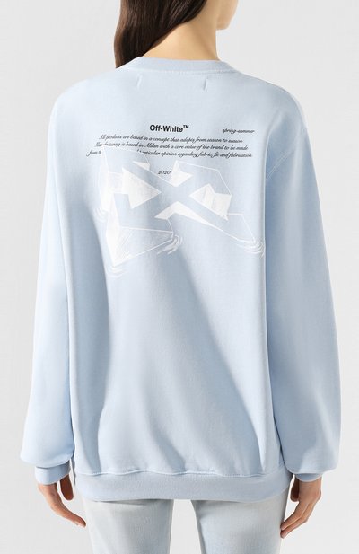Хлопковый свитшот OFF-WHITE, арт. 0WBA055R200030433301, фото 4
