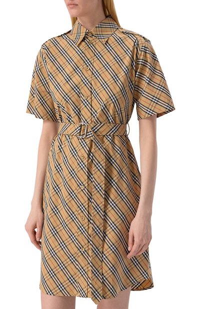 Хлопковое платье BURBERRY, арт. 8103705, фото 3