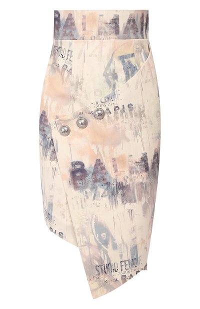 Женская замшевая юбка BALMAIN, арт. SF24771/I248