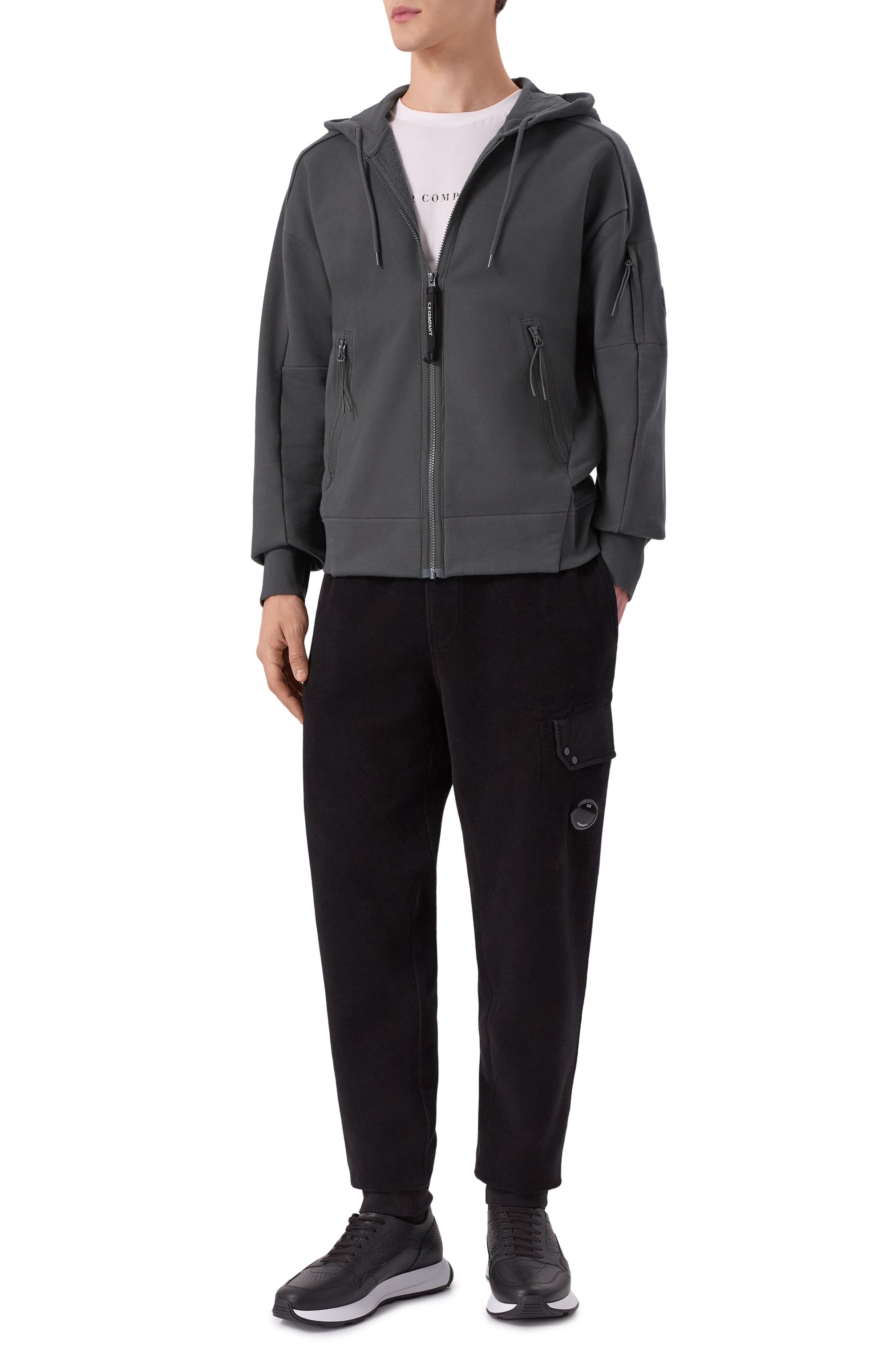 Хлопковая толстовка C.P. COMPANY, арт. 19CMSS716A005086W, фото 2