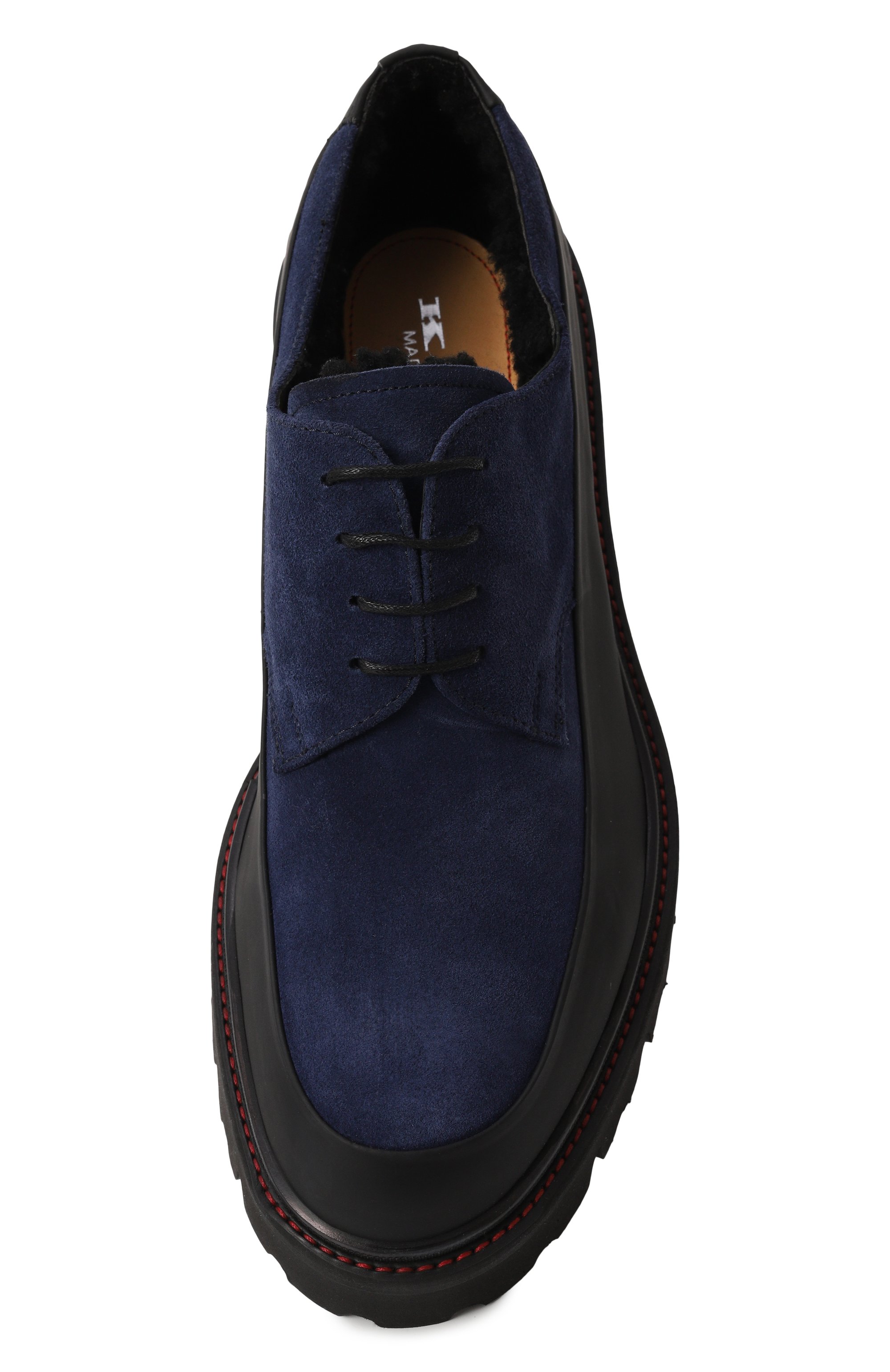 Замшевые дерби KITON, арт. USSA194N0112505_FUR, фото 6